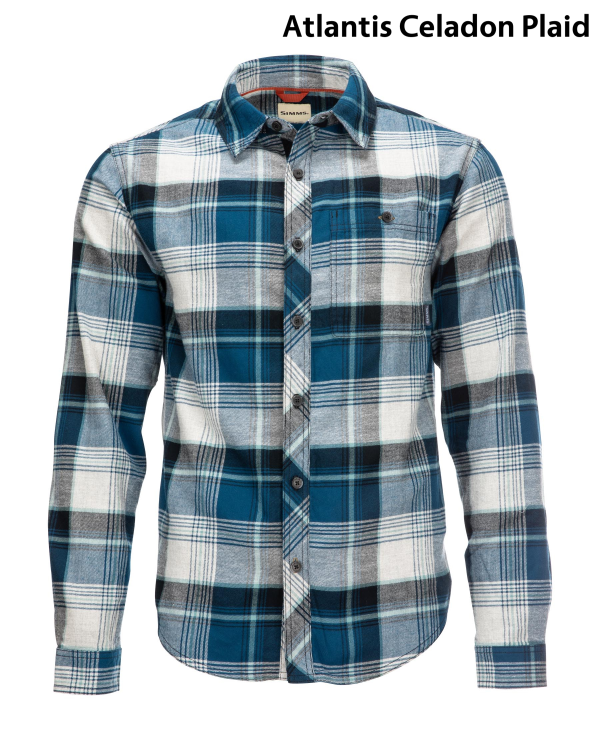 Simms Dockwear Cotton Flannel Shirt Atlantis Celadon Plaid Simms Dockwear Cotton Flannel Shirt Atlantis Celadon Plaid